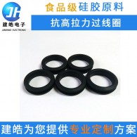 工廠定制抗高撕拉橡硅膠制品 氣相膠硅膠過線環(huán)